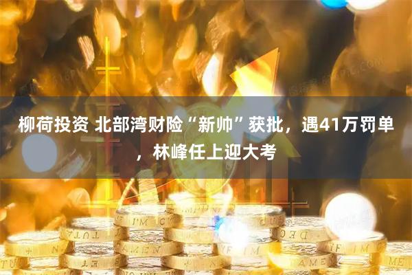 柳荷投资 北部湾财险“新帅”获批，遇41万罚单，林峰任上迎大考